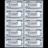 Sambia - Zambia 10 Stück á 10 Kwacha Banknote Pick 31a UNC (1) (25029