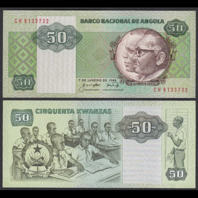 Angola 50 Kwanza 1984 Banknote Pick 118 UNC (1) (25103