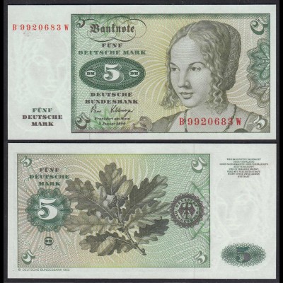BRD 5 DM Bundesbanknote 1980 Ro 285a UNC (1) (25149