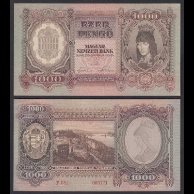 Ungarn - Hungary 1000 Pengo Banknote 1943 Pick 116 UNC (1) (25164
