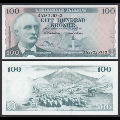 Iceland - Island 100 Kroner 1961 Pick 44a UNC (1) (25225