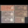 Indien - India 6 pieces of old Banknotes used (20260