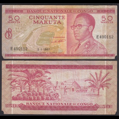 Kongo - Congo 50 Makuta 2.1.1967 Pick 11a G (6) (25314
