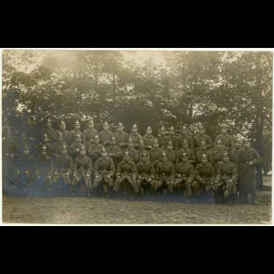 AK 1. Weltkrieg Militär Pickelhaube Soldaten Foto (2651
