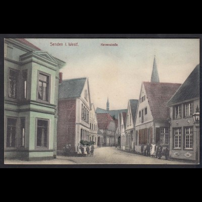 AK Senden Westfalen Westfalen 1917 Herrenstrasse Color (17369