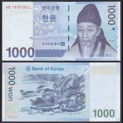KOREA 1000 Won Banknote 2007 Pick 54a UNC (1) (25381