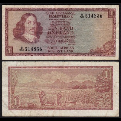 Südafrika - South Africa 1 Rand (1975) Pick 116b F (4) (25561