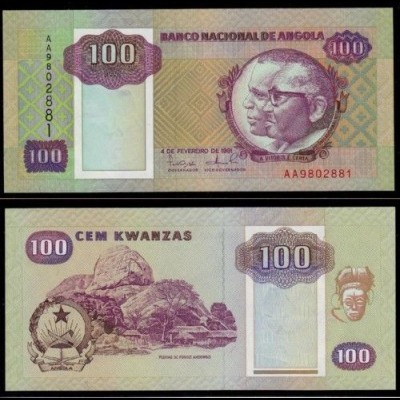 Angola 100 Kwanzas 1991 unc P.126 (d100