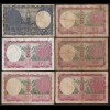 Nepal - 6 Stück alte Banknoten Pick 1,8 +12 F/VF (3/4) (25670