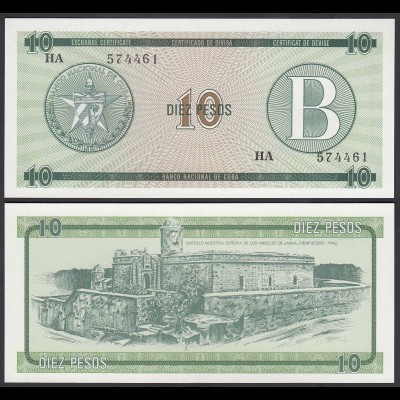 Kuba - Cuba 10 Peso Foreign Exchange Certificates 1985 Pick FX8 UNC (1) (25714