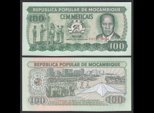 MOSAMBIK - MOZAMBIQUE 100 Escudos 1989 Pick 130c UNC (1) 25720