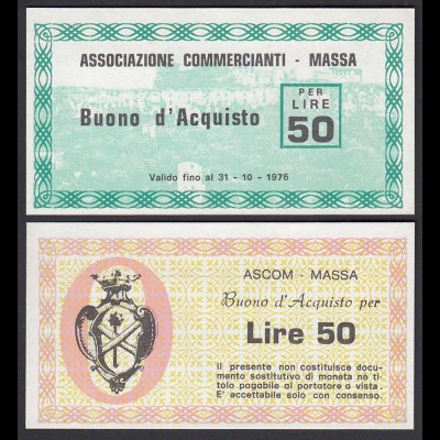 Italien - Italy 50 Lire BUONO D'ACQUISTO ASCOM MASSA 1976 UNC (1) (25801