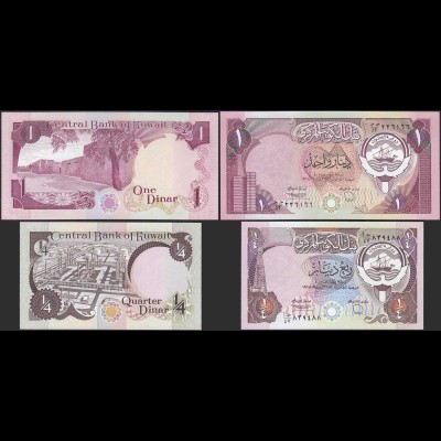 Kuwait - 1/4 + 1 Dinars Banknoten (1968) UNC (1) (14161