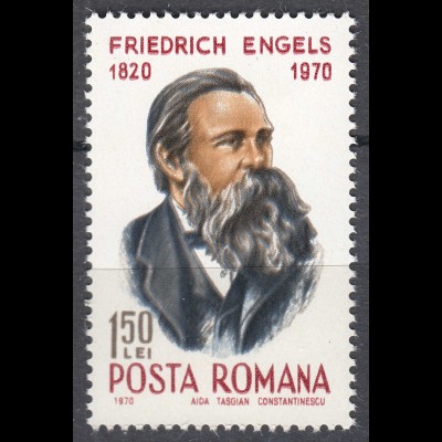 Rumänien-Romania 1970 Mi. 2867 postfrisch Friedrich Engels (24665