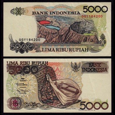 INDONESIEN - INDONESIA 5000 RUPIAH 1992/1996 Pick 130e VF (3) (17935