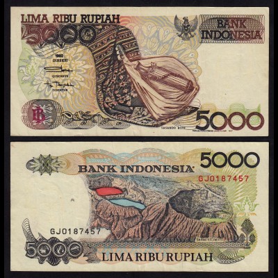 INDONESIEN - INDONESIA 5000 RUPIAH 1992/1997 Pick 130f VF (3) (17936