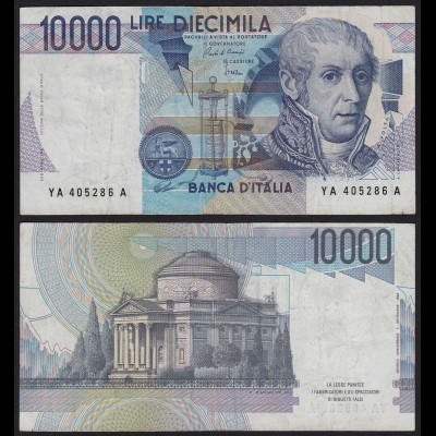 Italien - Italy 10000 10.000 Lire Banknotes 1984 F/VF (3/4) Pick 112a (19954