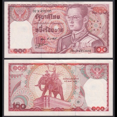 Thailand - Siam 100 Bath ND (1978) Rama IX. sig 55 Pick 89 VF/XF (2/3) (26118