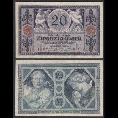 Reichsbanknote 20 Mark 1915 Ro 53 fast aUNC = AU (1-) (26151