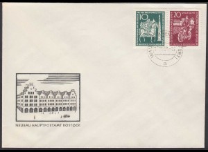 DDR FDC Tag der Briefmarke Mi.735-36 Stempel 17.11.1959 (26222