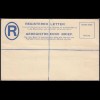 SOUTH AFRICA Ganzsache Postal Stationery registered Umschlag 4 P. (26281