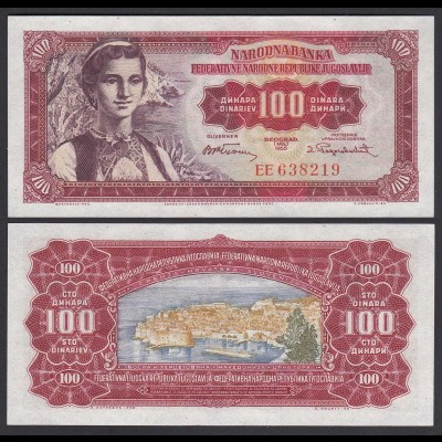 Jugoslawien - Yugoslavia 100 Dinara 1955 Pick 69 UNC (1) (26362