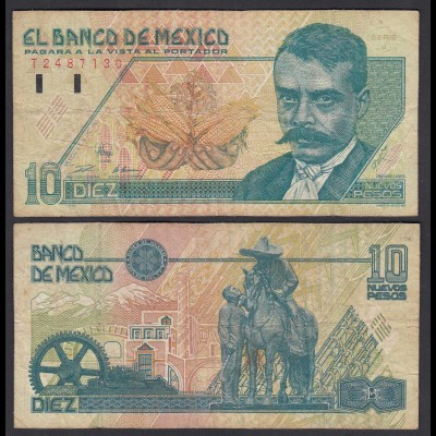 Mexiko - MEXICO - 10 Pesos Banknote 1992 Pick 99 F (4) (26441
