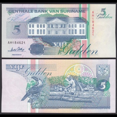 SURINAM - SURINAME 5 Gulden 1996 UNC (1) Pick 136b (26470