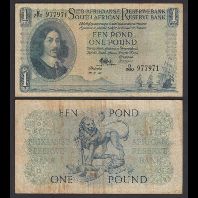 Südafrika - South Africa 1 Pound 10.9.56 Pick 93e F (4) (26563