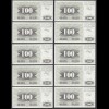 BOSNIA - HERZEGOVINA - 10 Stück á 100 Dinara 1992 Pick 13a UNC (1) (89057
