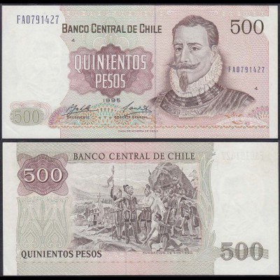 Chile - 500 Escudos Banknote 1995 Pick 153e VF/XF (2/3) (12830