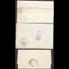 ITALY 3 Stück Altbriefe - 3 pezzi vecchie lettere dal 1861 in poi con contenuto