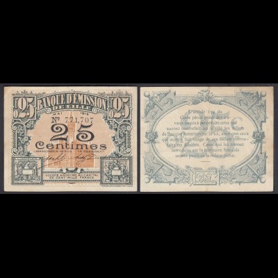 Frankreich - France Lille 25 Centimes 1915 Banknote VF (3) (26756