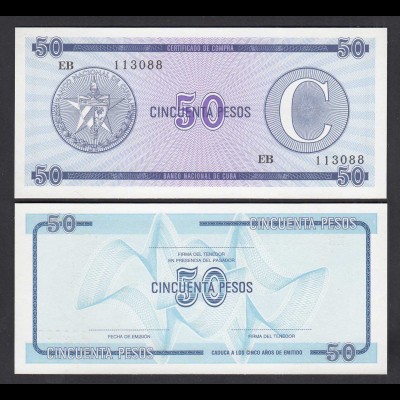 Kuba - Cuba 5 Stück á 50 Peso Foreign Exchange C1985 Pick FX16 UNC (1) (26763