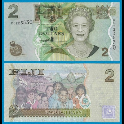 Fidschi - FIJI 2 Dollars 2007 Pick 109 UNC (1) (18606