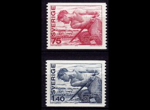 Schweden - Sweden 1973 Mi. 804-05 ** 75 Jahre Gewerkschaftsbund (6954