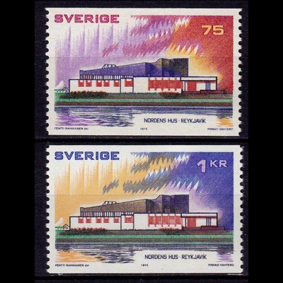 Schweden - Sweden 1973 Mi. 808-09 ** Haus des Nordens (6956
