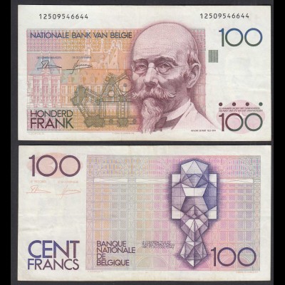 Belgien - Belgium 100 Francs Banknote ND (1982-94) Pick 142a VF (3) (26845