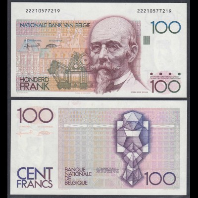 Belgien - Belgium 100 Francs Banknote ND (1982-94) Pick 142a XF (2) (26846