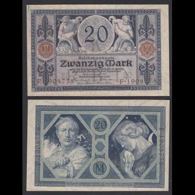 Reichsbanknote 20 Mark 1915 Ro 53 aUNC (1-) (26869