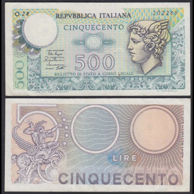 Italien - Italy 500 Lire Banknote 1979 Pick 94 VF+ (3+) (26882