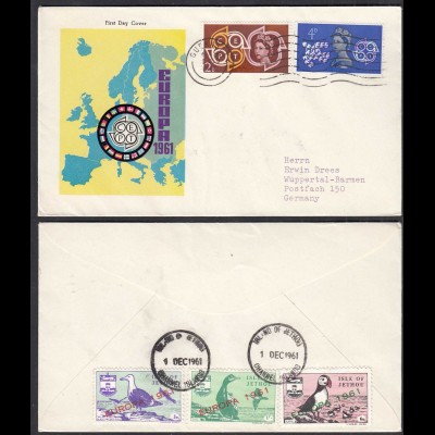 Jethou Island 1961 Europa First Day Cover Great Britain Local Issues (27092