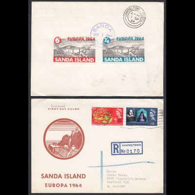 Campbeltown Sanda Islands 1964 S/S First Day Cover Great Britain Local (27093
