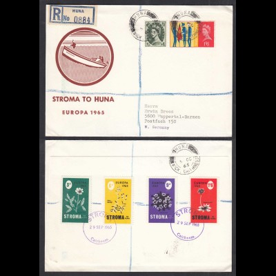 STROMA TO HUNA 1965 EUROPA Set of 4 on R-Cover (27114