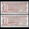 Türkei - Turkey 2 Stück á 20 Lira Banknote 1970 (1974) Pick 187a XF/aUNC (2/1-)