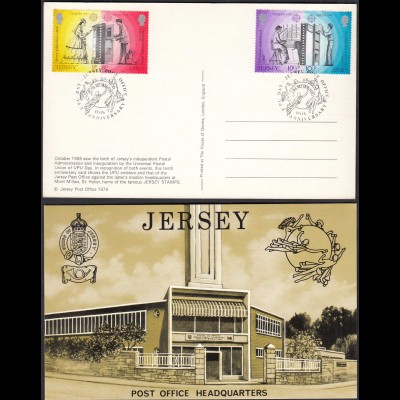 Jersey 1979 Europa Postcard UPU Day Mi. 192-195 FDC (27154