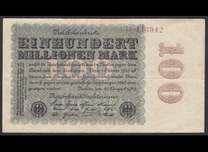Reichsbanknote - 100 Million Mark 1923 Ro 106e FZ (7) P (27242