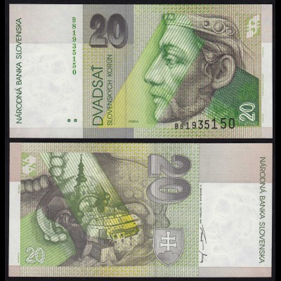 SLOWAKEI - SLOVAKIA 20 Korun Banknoten 1997 Pick 20c UNC (1) (21216