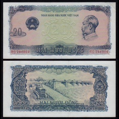 VIETNAM - 20 Dong Banknote (1976) Pick 83a XF (2) (21226