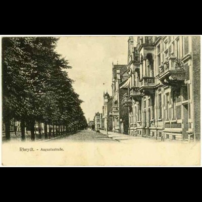 AK Rheydt Mönchen-Gladbach Augustastrasse 1908 (2553